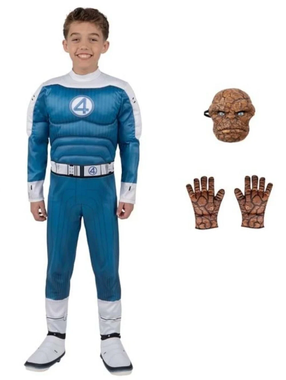 Mavel Studio Boy's Deluxe The Fantastic 4 The Thing Costume New Sz: 6/7 (Small)